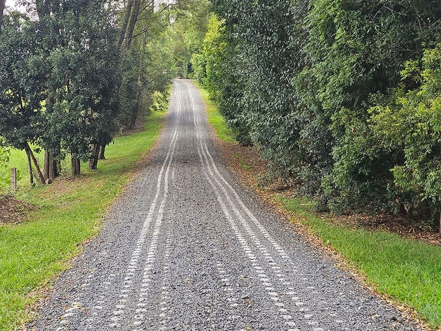 Drainage channel lining with concrete mats